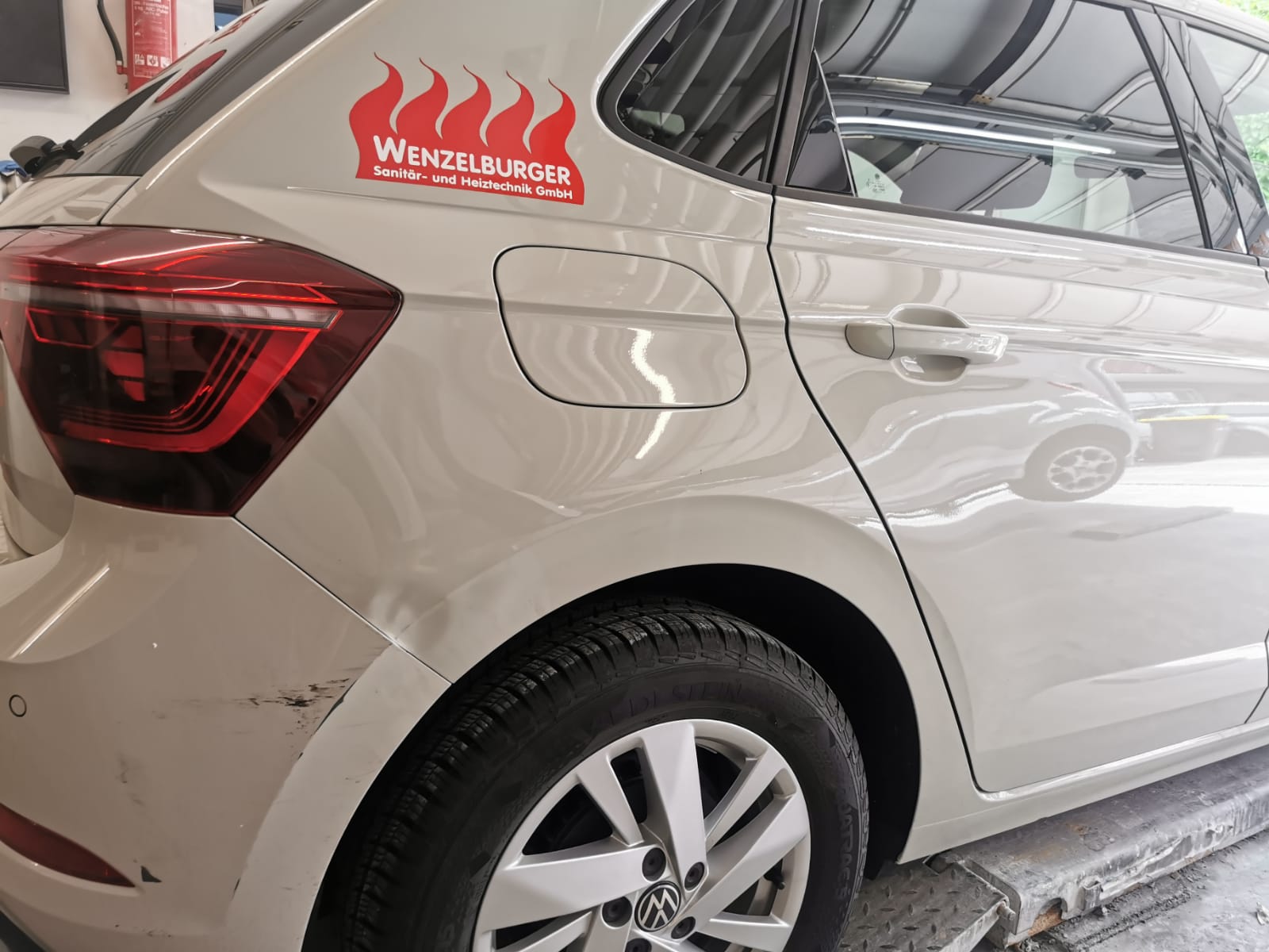 Auto mit Lackschaden - Vorher